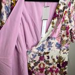 Adelyn Rae NWT  Abbie Wrap Ruffle Floral Dress Size Medium Photo 4