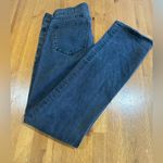 Madewell Dark Gray Denim Jeans with Brown Patch Photo 8