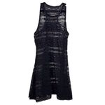 Elegant Black Crochet Lace Swim Dress Cover Nwot Photo 1
