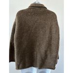 ZARA  Fuzzy Knit Brown Cardigan Sweater,  Sz: Large (b35) Photo 2