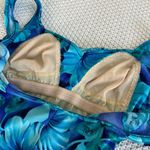 Maxine of Hollywood Pacific Blue Floral One Piece Swimsuit Size 8 Photo 5