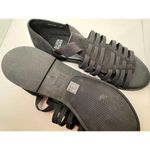 Eileen Fisher  NEW Rato Black Suede Fisherman Sandal Women's Size 7 Photo 4