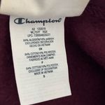 Champion Reverse Weave Burgundy Logo Print Hoodie Women’s Size S Photo 7