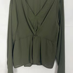 Ro & De  Women's Pullover Olive Green Top Size XL Photo 0