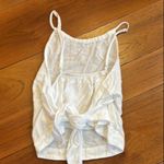 Cloth & Stone Anthropologie  white ruched camisole top size M Photo 3