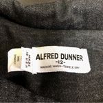 Alfred Dunner Vintage 90s  Stonewash Blazer Jacket V-Neck Grey Black Denim sz 12 Photo 4