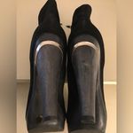 Diane Von Furstenberg  women black suede leather platform boots US 8.5 Euro 39.5 Photo 4