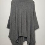 Theory Poncho Womens Petite Small Grey Wool Knit Florencia Lorywash Quiet Luxury Photo 0