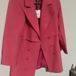 ASOS NWT Extro & Vert mini blazer dress with overlay in hot pink size 6 Photo 6