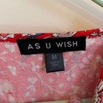 As You Wish Red Floral Babydoll Dress Photo 4