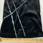 Amy Byer 90s Vintage Y2K Velvet Sequin Flared Pull On Pants Size 16.5 Photo 5