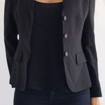 Coach  Black Wool three button Blazer Jacket size 0 Photo 0