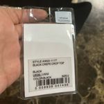 Self Portrait SELF-PORTRAIT Crystal bow-embellished crepe crop top size UK 6/ US 2 Photo 4