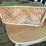 Tommy Bahama woven straw Purse Tote handbag with leather handles Photo 10