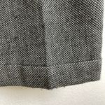 Vintage Valentino Wool Trouser Pants Womens Size 10 Tweed Pleated Relaxed Career Black Photo 5