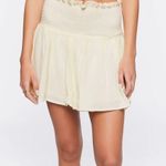 Forever 21 Flowy Cream Ivory Ruffle High Waisted Mini Skirt Photo 1