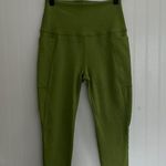 Beyond Yoga Spacedye Out Of Pocket High Waisted Capri Legging Fern Green Size M Photo 4