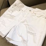 Madewell  White Denim Loose Fit Longer Length 5” Short Size 27 Photo 3