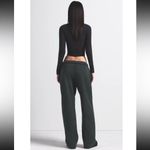 SKIMS  Cotton Fleece Classic Straight Leg Sweatpants Spruce Small NEW Photo 3