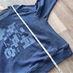 Aerie checked out blue graphic sweatshirt Photo 1