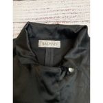 Balmain  Black Satin Evening Jacket‎ Blazer Coat Shirt Sz 38 Vtg Photo 3