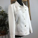 Lancy From 25 Womens Jacket Size SM Button Up Military Style Clueless Preppy White Photo 2