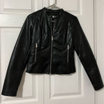 Mango  Leather Jacket Photo 0
