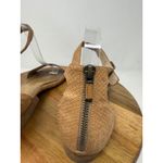 Eileen Fisher  Elie Womens Tan Textured Leather Ankle Strap Flat Sandals Size 9 Photo 7