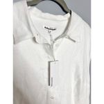 Reformation NWT ‎ Prim Linen Midi Dress Size 12 White Shirtdress Photo 2