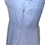 Women’s Babydoll Sheer Long Sleeve Dress Dusty Blue Size Small Photo 4
