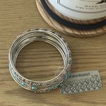 Cost Plus World Market Silver and Turquoise Bangles Photo 1