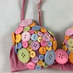 Handmade Raver 34BC candy button pink push up bra Photo 4