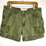 Levi's Women Cargo Shorts Pockets Lightweight Outdoor Faded Green Size 14 Photo 0