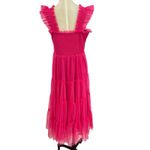 Baltic Born Emma Smocked Tulle Dress Ruffle Tiered Hot Pink Plus Size 1XL Photo 8