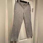 Gap Size 2 Gray Cotton Skinny Boyfriend Fit Zip Up Khaki Chino Pants Photo 3