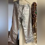 Pistola  $170 Cassie High Rise Straight Pants Coated Prism Silver Metallic Disco Photo 2