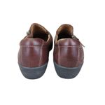 Taos Character Leather Shoes‎ Women's US 7 Brown Zip Up Comfort Casual Loafers Photo 4