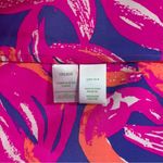 Lilly Pulitzer Elsa Silk Top in Bomber Blue Plume Bloom- Pink Orange Blue- Small Photo 5