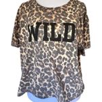 Youth in Revolt Short Sleeve Crew Neck Leopard Print 'WILD' Graphic T Photo 3