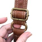 Fossil Vintage Graphic  Cotton Leather Boho Hippie Bag Photo 3