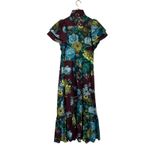 Tuckernuck  Verdant Floral Slice Maxi Dress Oxblood Multicolor NWT Cottagecore XS Photo 5