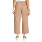 Ella Moss  Womens Pants Brown Cropped Wide Leg Pockets High-Rise Belt Loops Sz 6 Photo 1