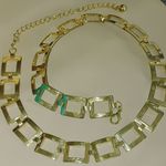 Gold Tone Chain Link Belt Vintage Versatile Adjustable Rectangle Design 1 Inch Size XL Photo 8