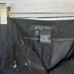 Etcetera Women's Corduroy Paisley Pants Black Size 4 Straight Leg Photo 6