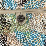 Peter Millar  Golf Womens Skirt Skort Size 4‎ Blue yellow spotted Pockets zip Photo 4