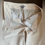 Ann Taylor Beige Capri cuffed Pants Closure Front Buttons Hook & zipper Sz 8 Photo 6