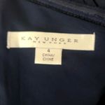 Kay Unger Women's Navy Blue Pandora One-Shoulder Wide Leg Jumpsuit Size 4 Photo 7