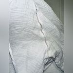 Knox Rose  Romper Size SMALL Women's Boho Short Sleeve Gauze Shorts White Peasant Photo 11