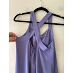 Athleta  Arrival Maxi Cross Back Dress Dark Adonis Blue Size XS Athleisure Lilac Photo 6