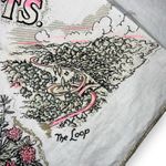 Vintage Great Smoky Mts National Park Souvenir Scarf Bandana Pale Pink Photo 6